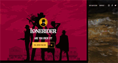 Desktop Screenshot of loneriderbeer.com