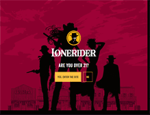 Tablet Screenshot of loneriderbeer.com